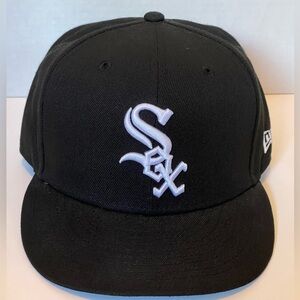 New Era Black White Sox Cap